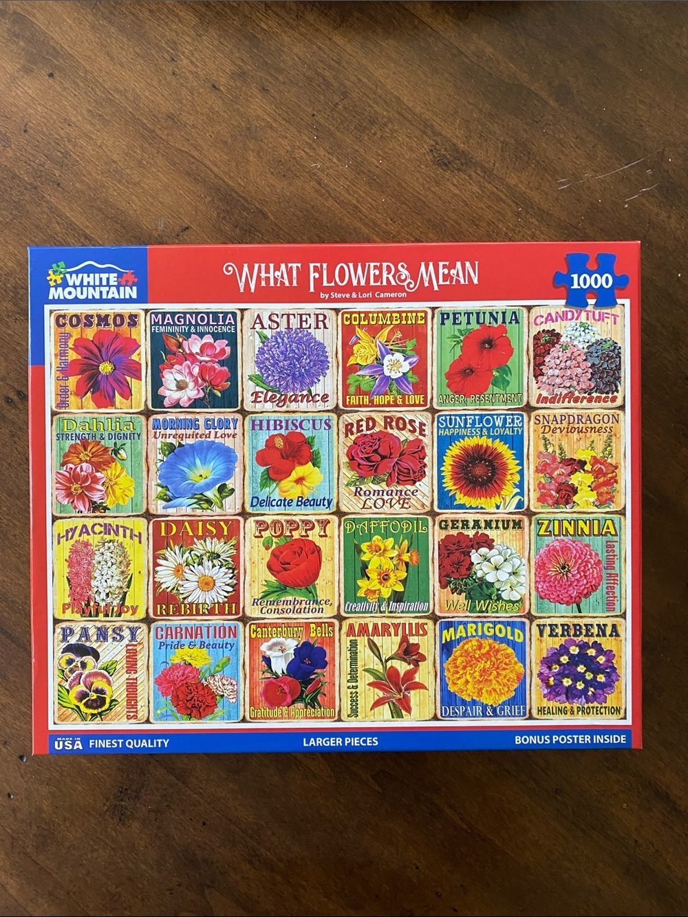 White Mountain '• What Flowers Mean • 1000 Piece Jigsaw Puzzle